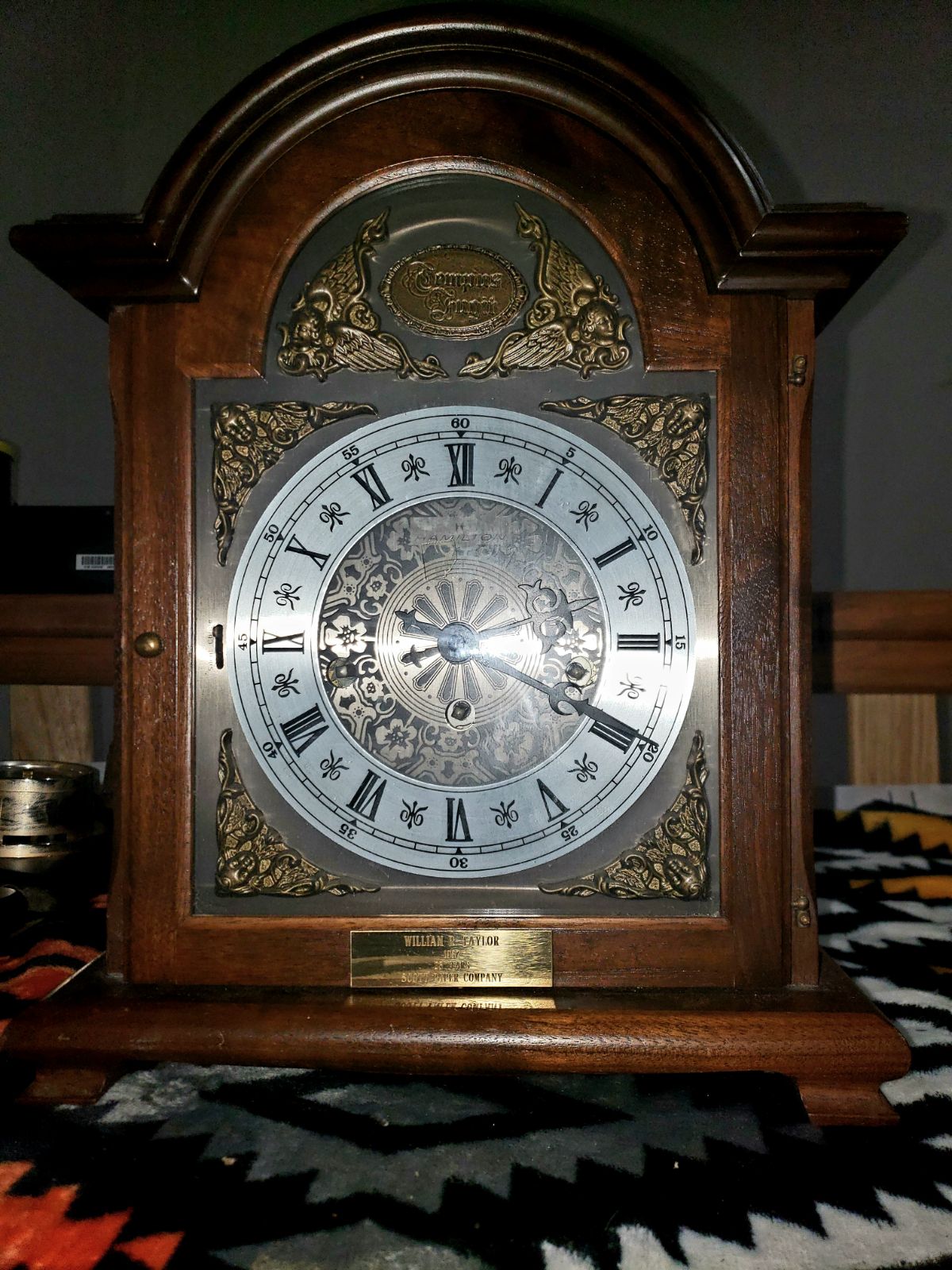 Hamilton Tempus Fugit Mantel Clock