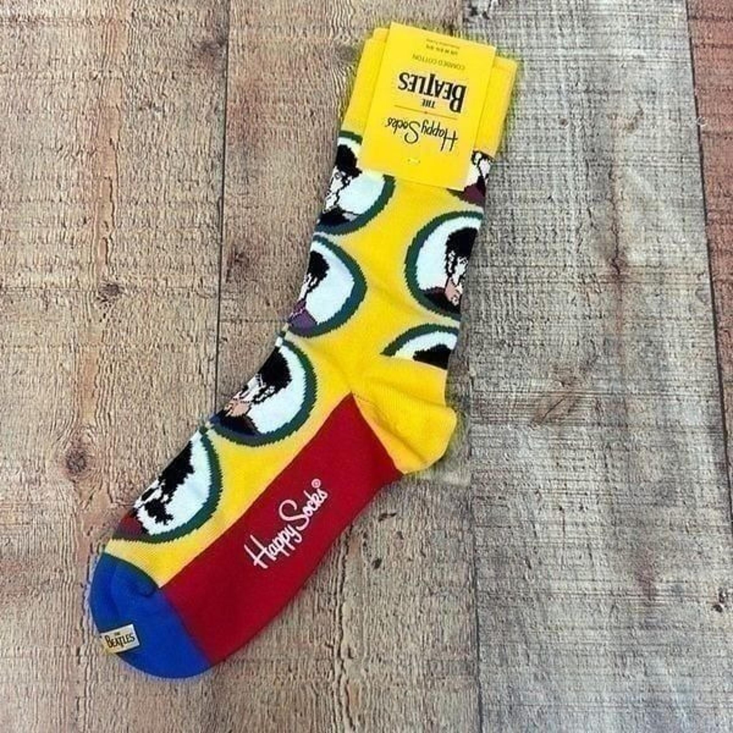 NWT Happy Socks The Beatles Combed Cotton Women’s 5.5-9.5