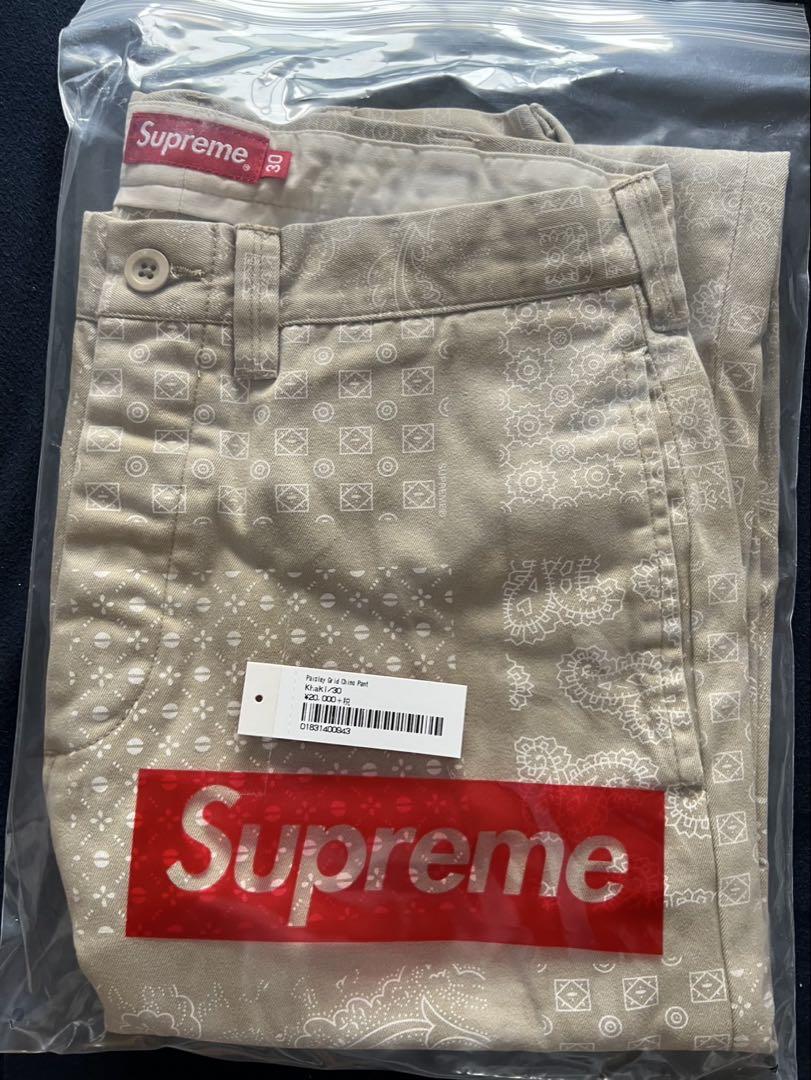 Paisley Grid Chino Pant – Supreme