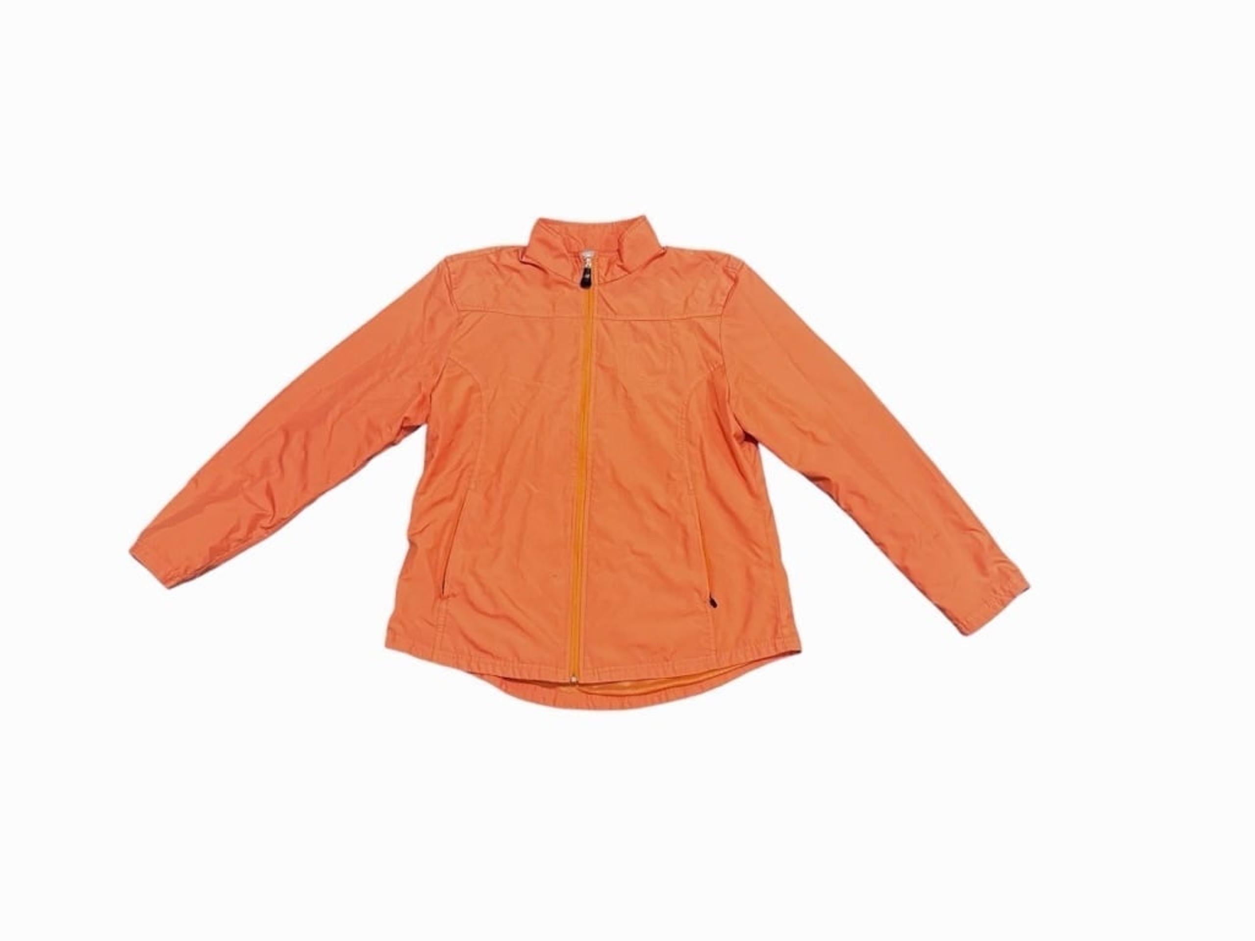 New Balance Women’s Orange Peach Mock Neck Full Zip Jacket Size M