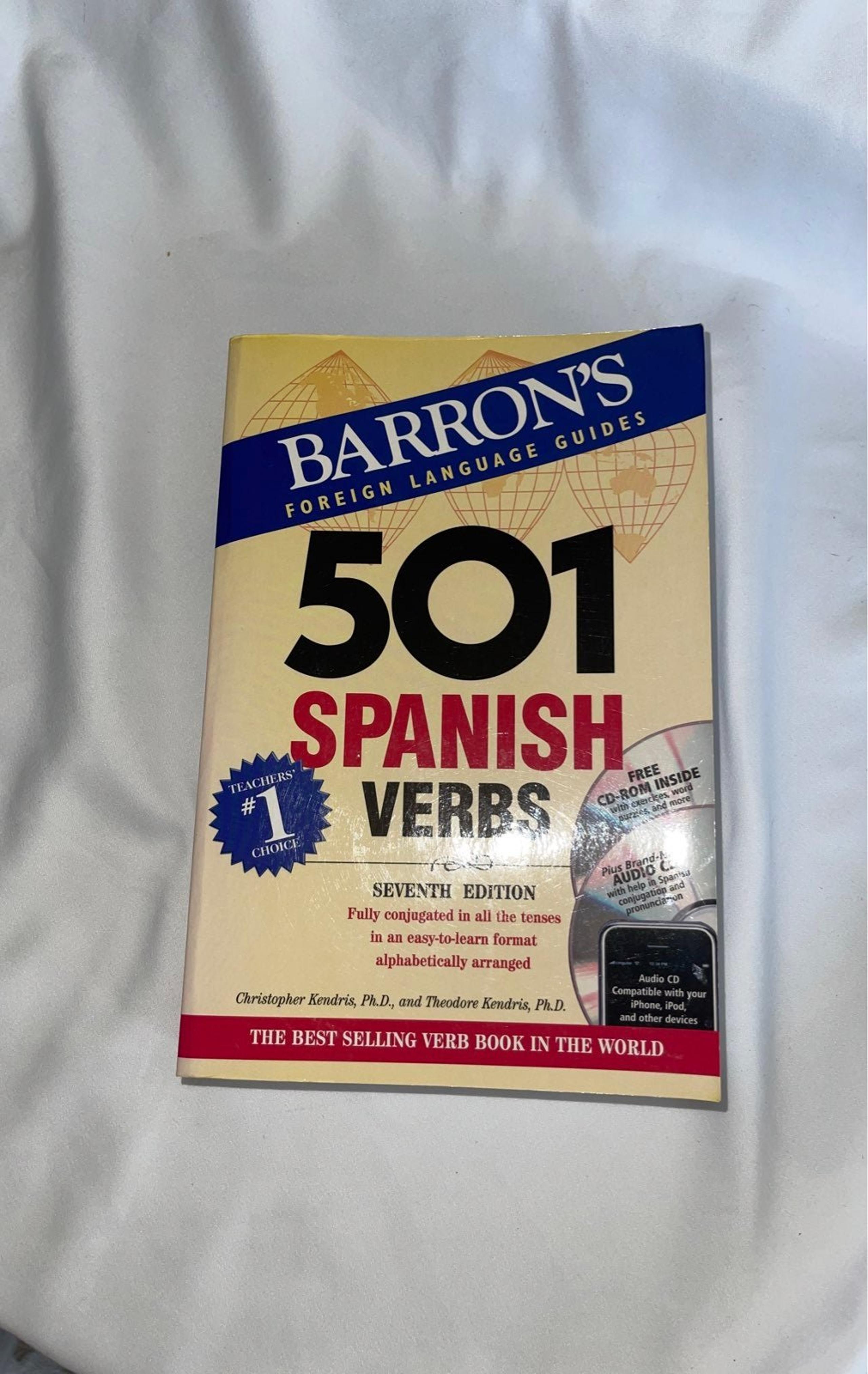 7th Edition Barron's 501 Spanish Verbs