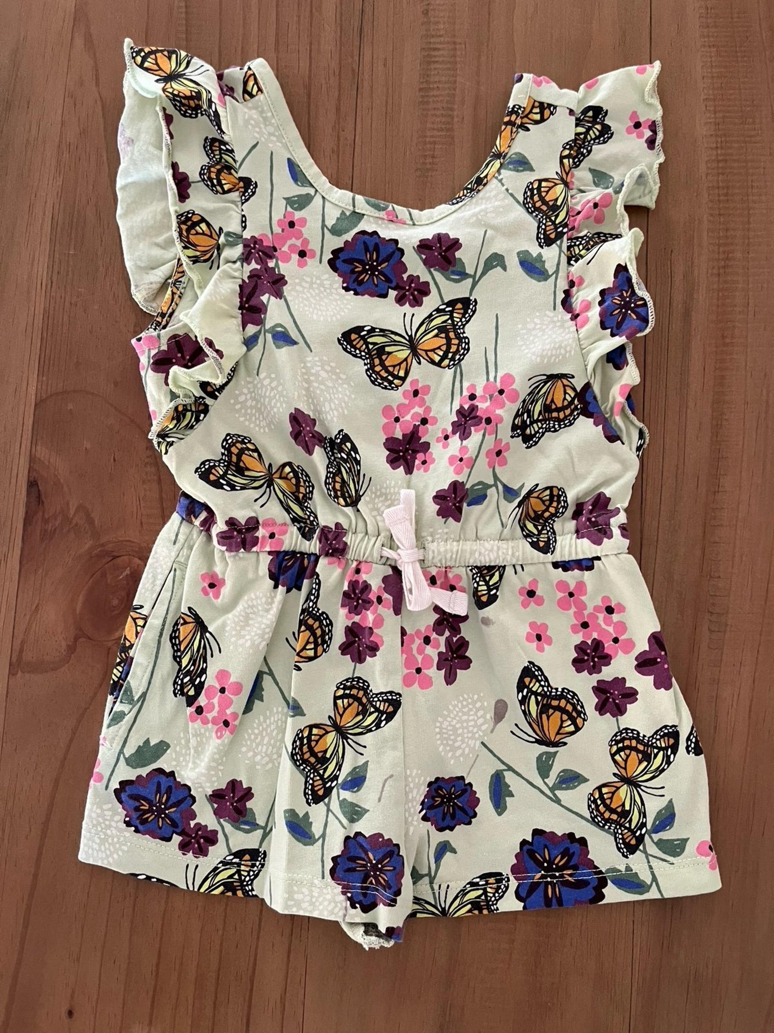 2T Tea Collection Flutter Sleeve Romper