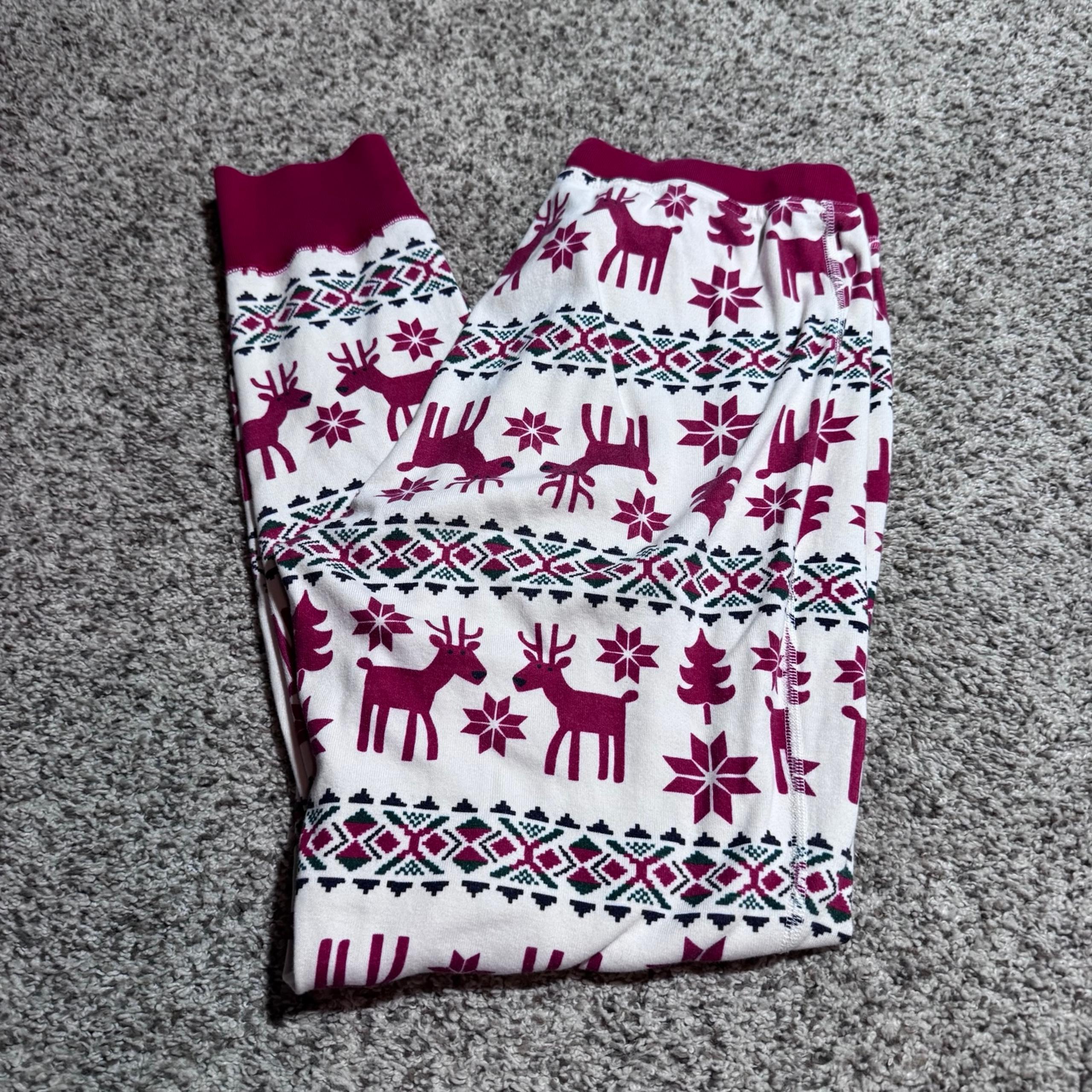 Hanna Andersson Holiday Jogger Pajama Pants- M
