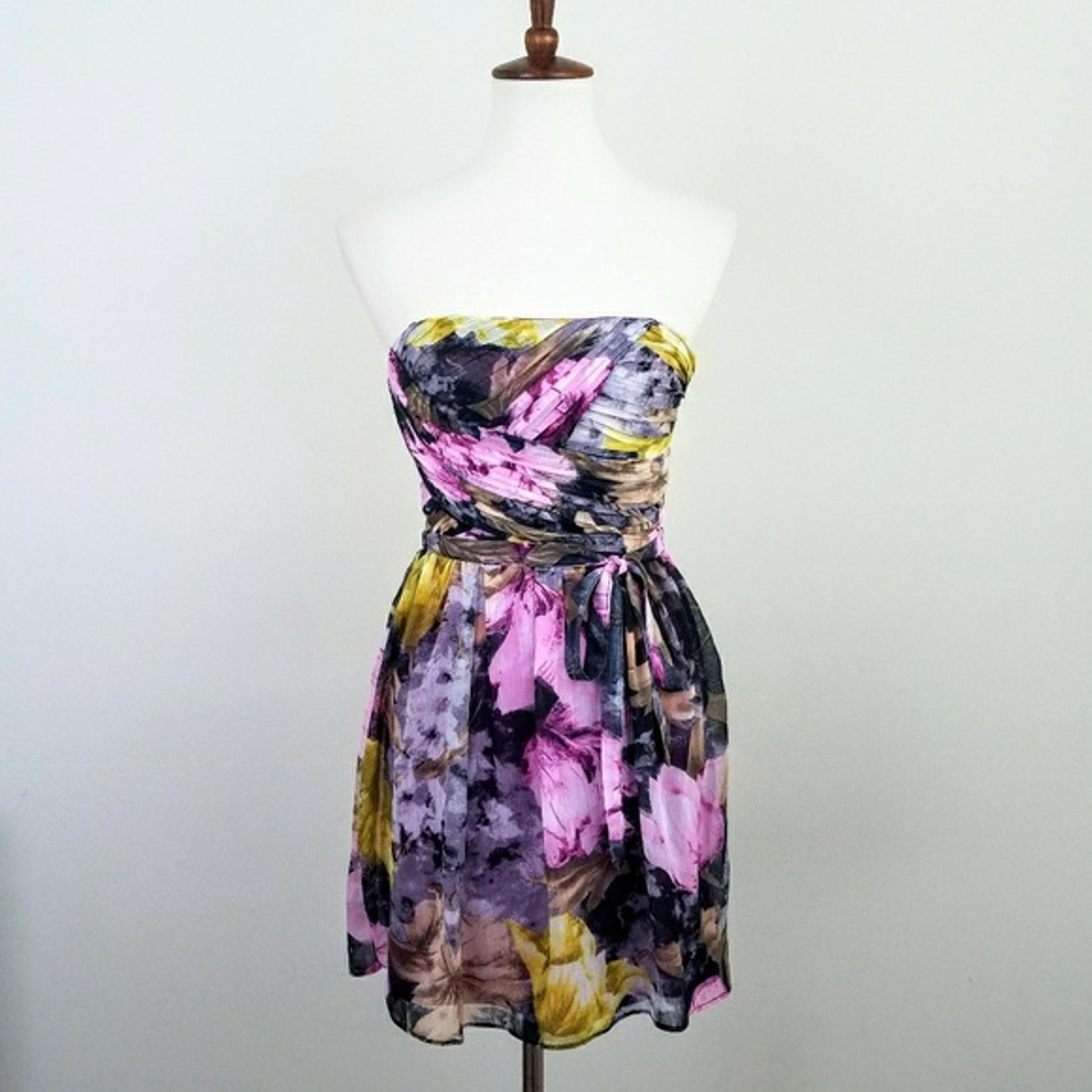 Chelsea & Violet Floral Strapless Dress