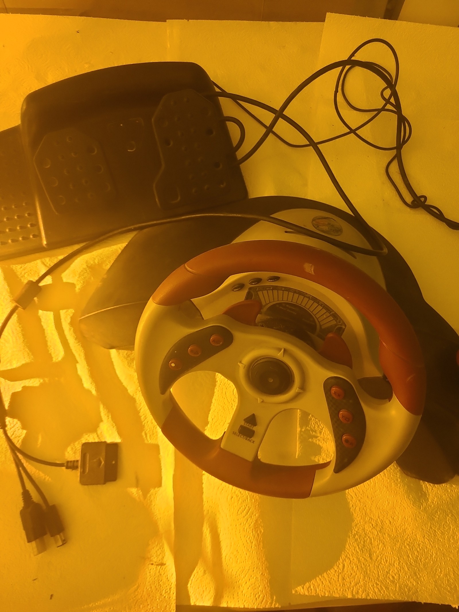 Mad Catz Racing wheel with pedals. Tested. Xbox gamecube playstation
