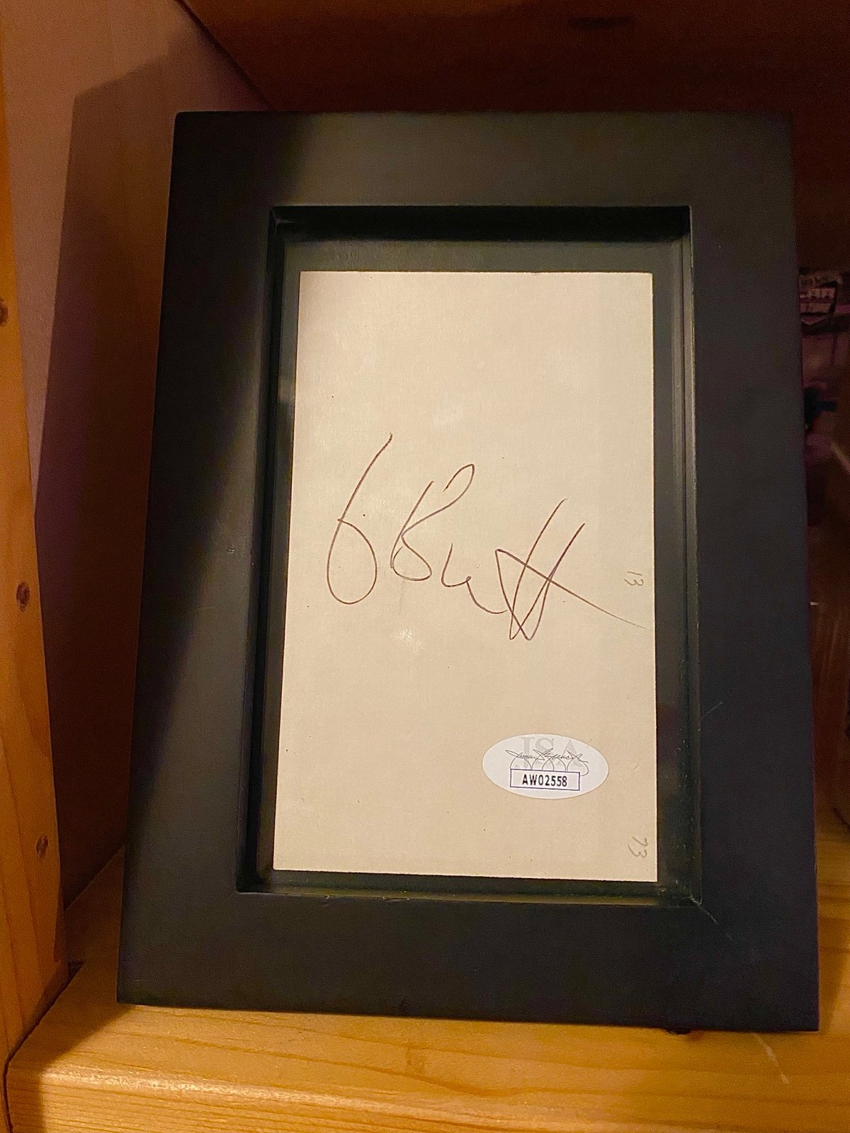 George Brett Mint Cut Autograph Framed (JSA)