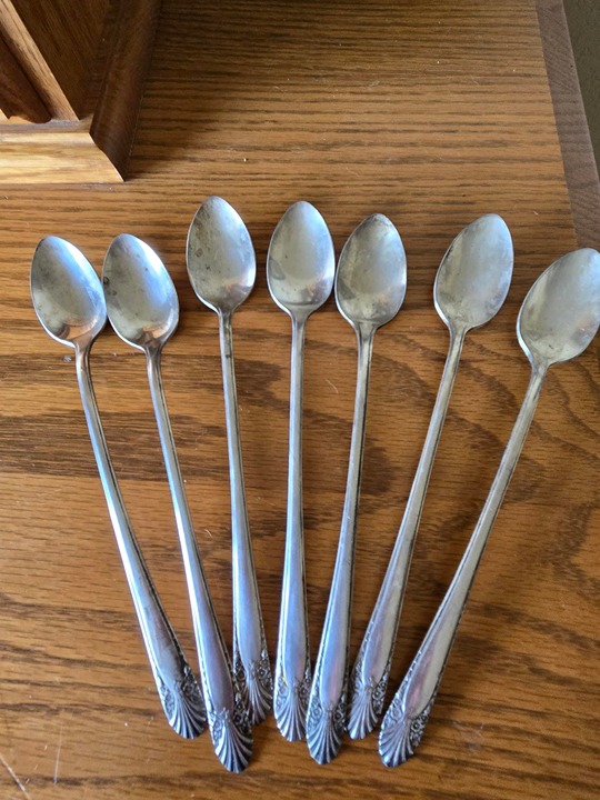 Crown Silverplate c1939 RADIANCE Ice tea spoons - set of eight