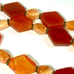 Carnelian agate chalcedony Orange Druzy Sterling necklace 21 Vintage 92Gr