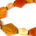 Carnelian agate chalcedony Orange Druzy Sterling necklace 21 Vintage 92Gr