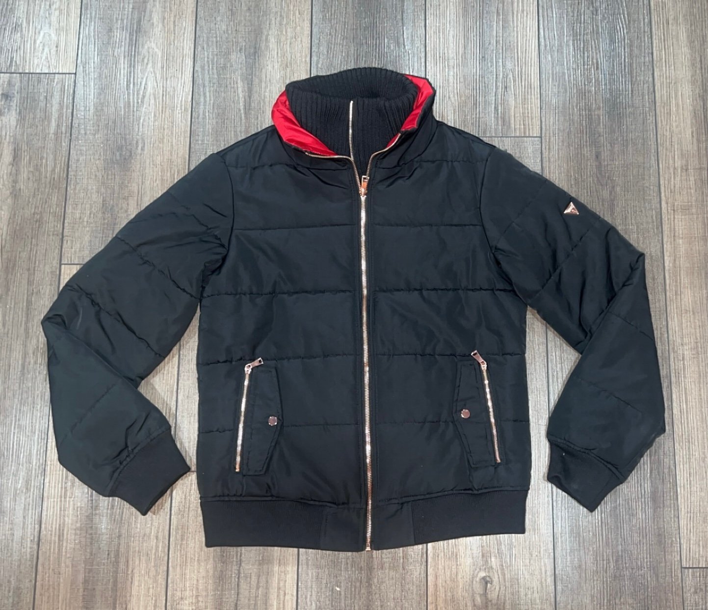 NWT Guess double zipper jacket waterproof