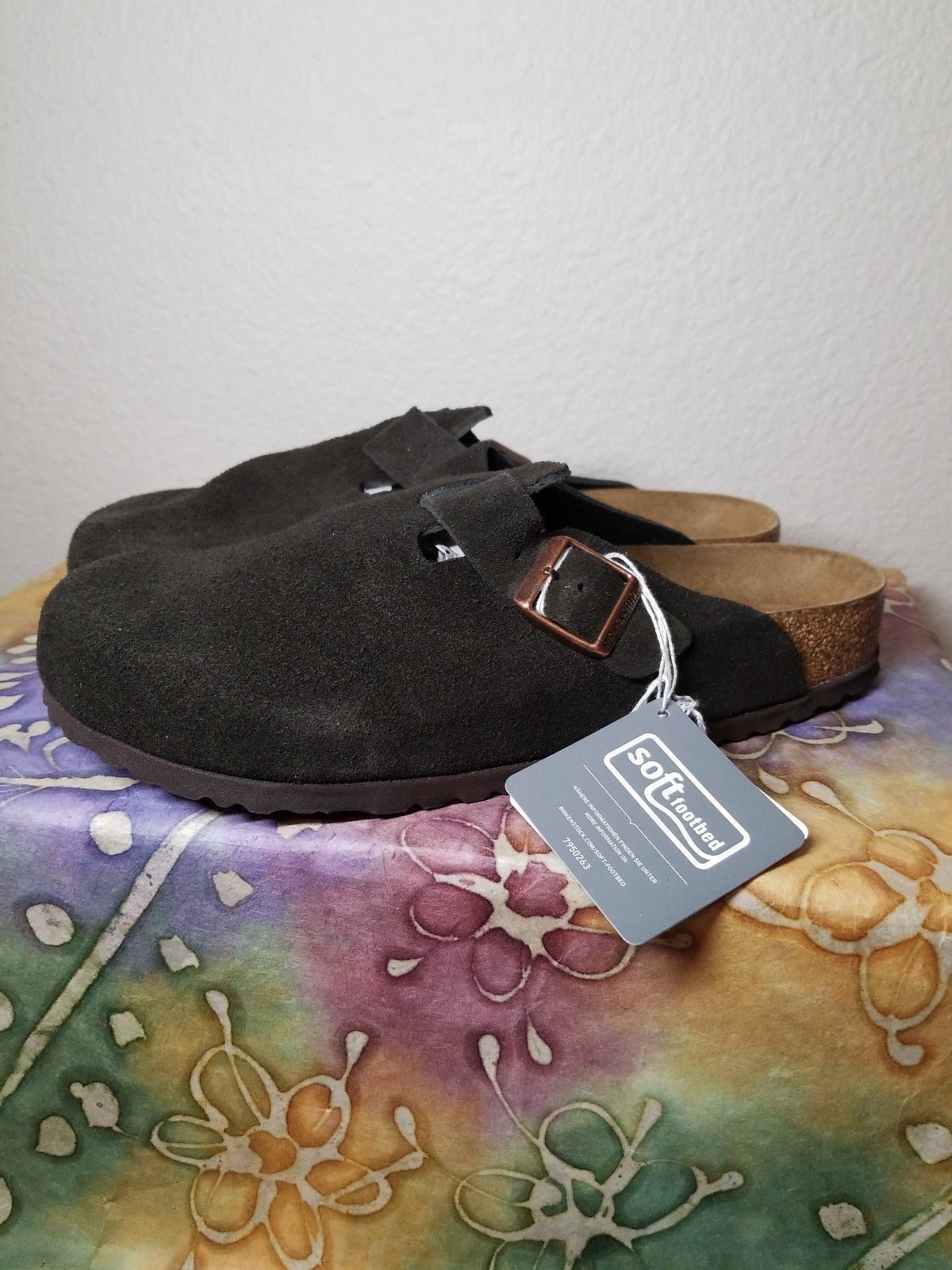 Birkenstock Boston Women's Men's Mocha Suede Clogs