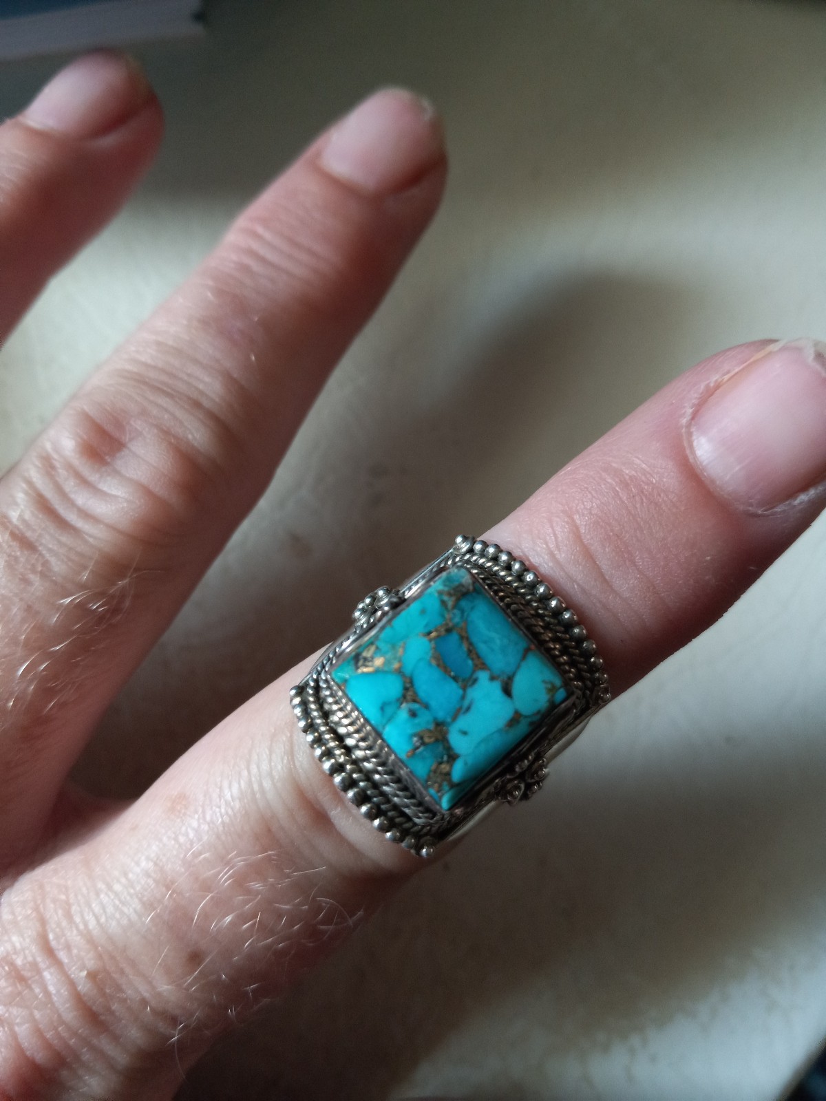 925 turquoise ring