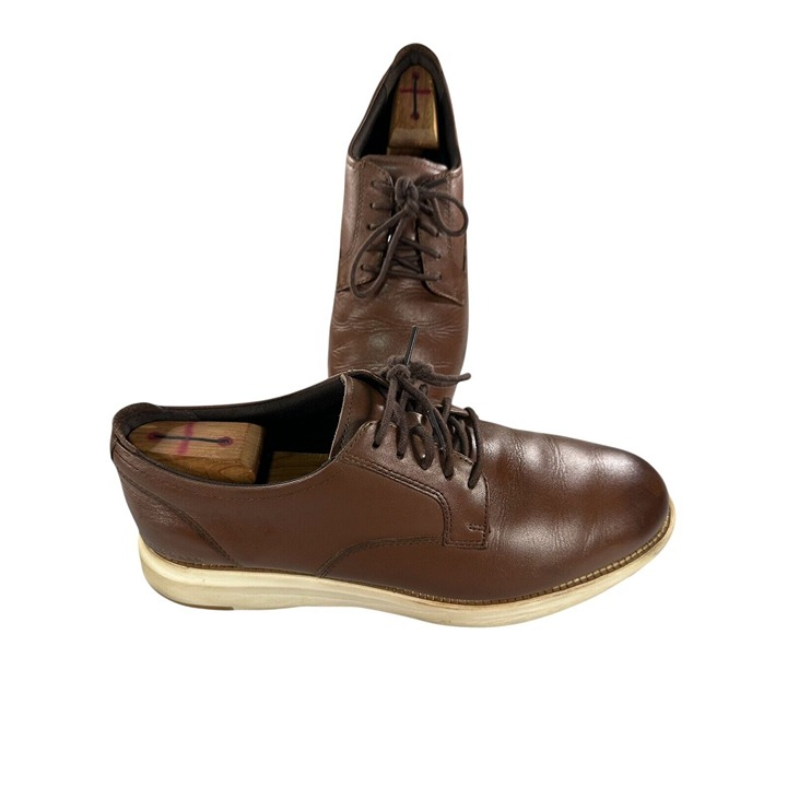 Cole Haan Mens Grand OS Size 11.5 M Brown Leather Oxfords Comfort Shoes