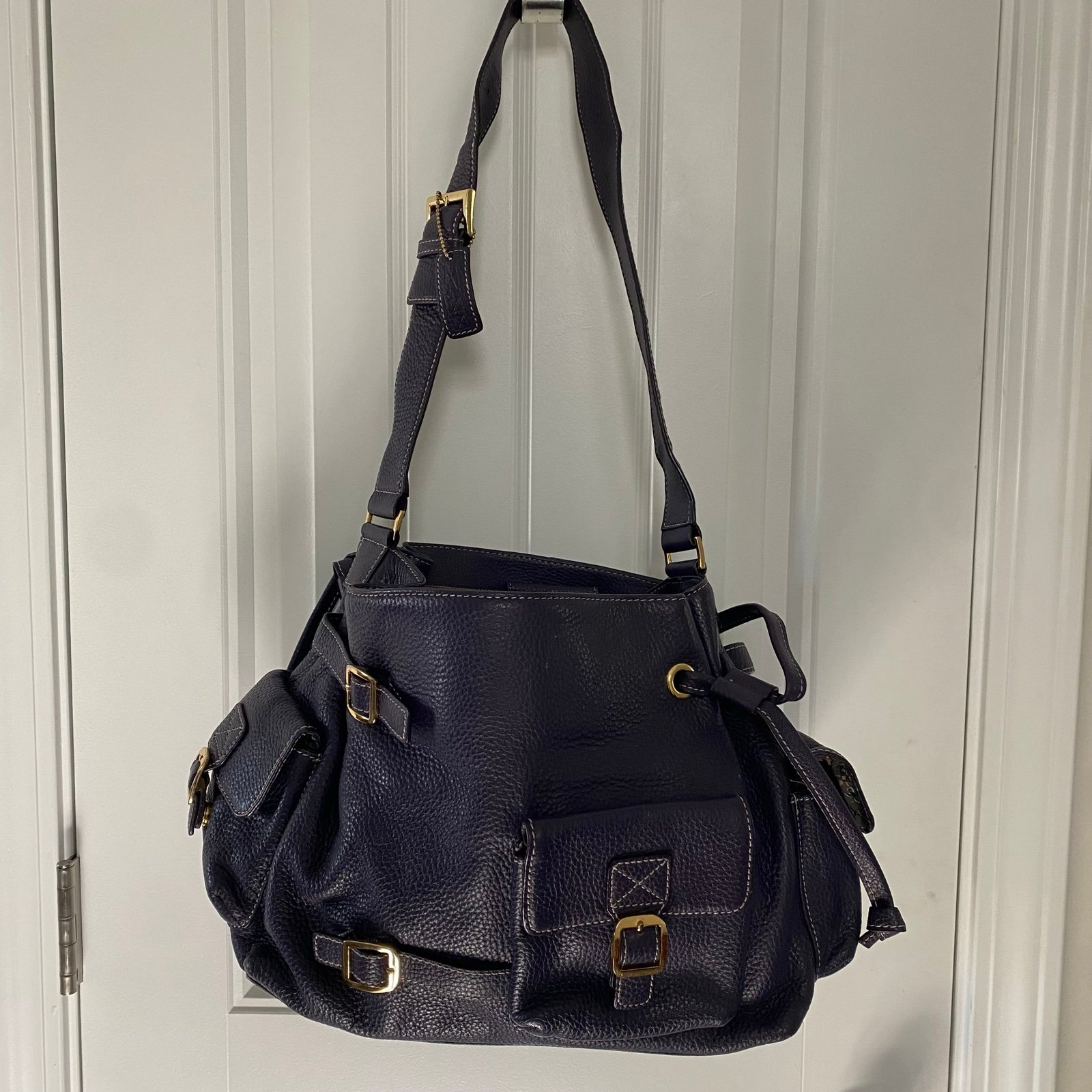 Vintage Maxx New York Croc Embossed Leather Bag | eBay