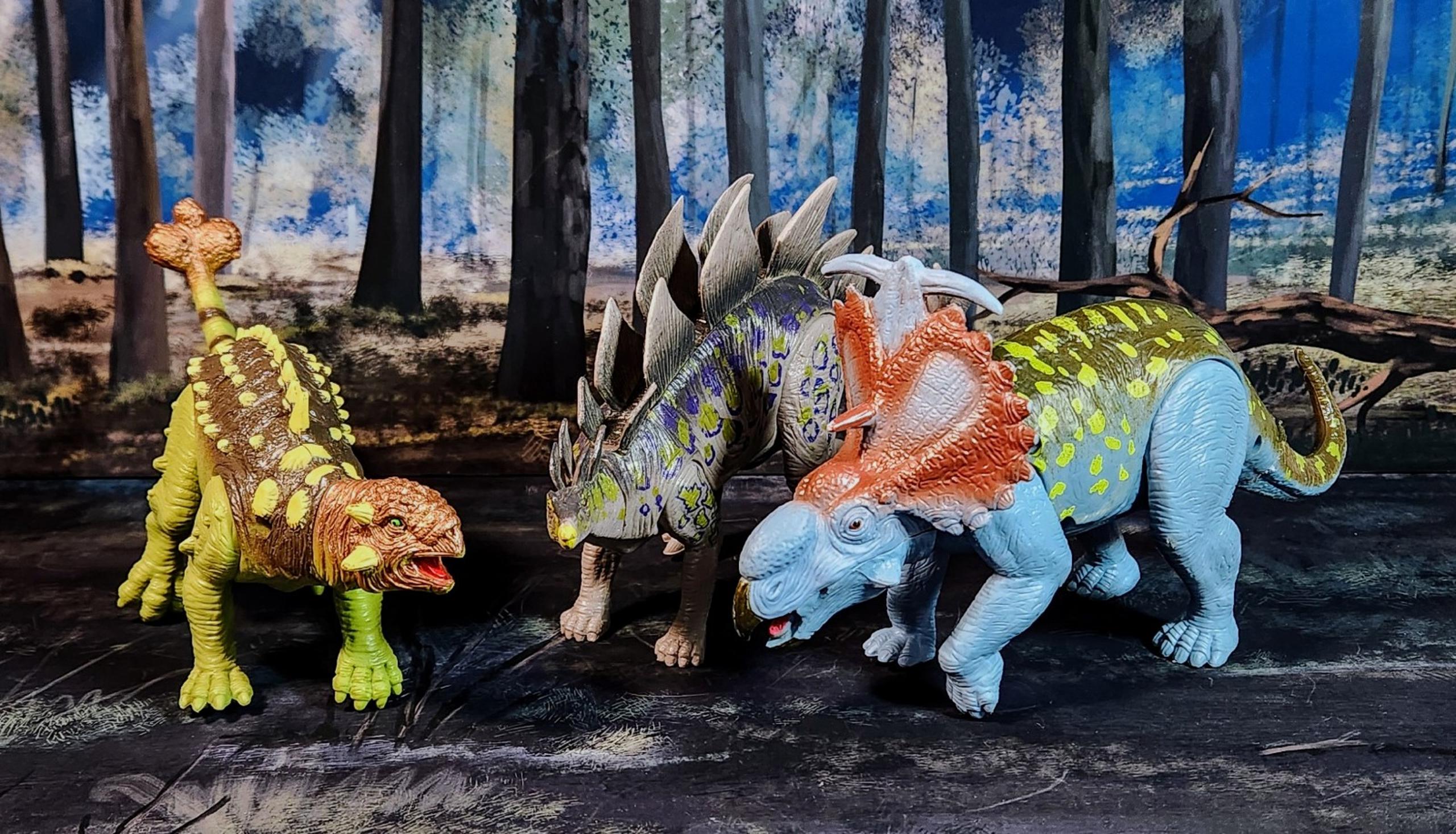 3- Lot Kid Galaxy Dinosaurs .