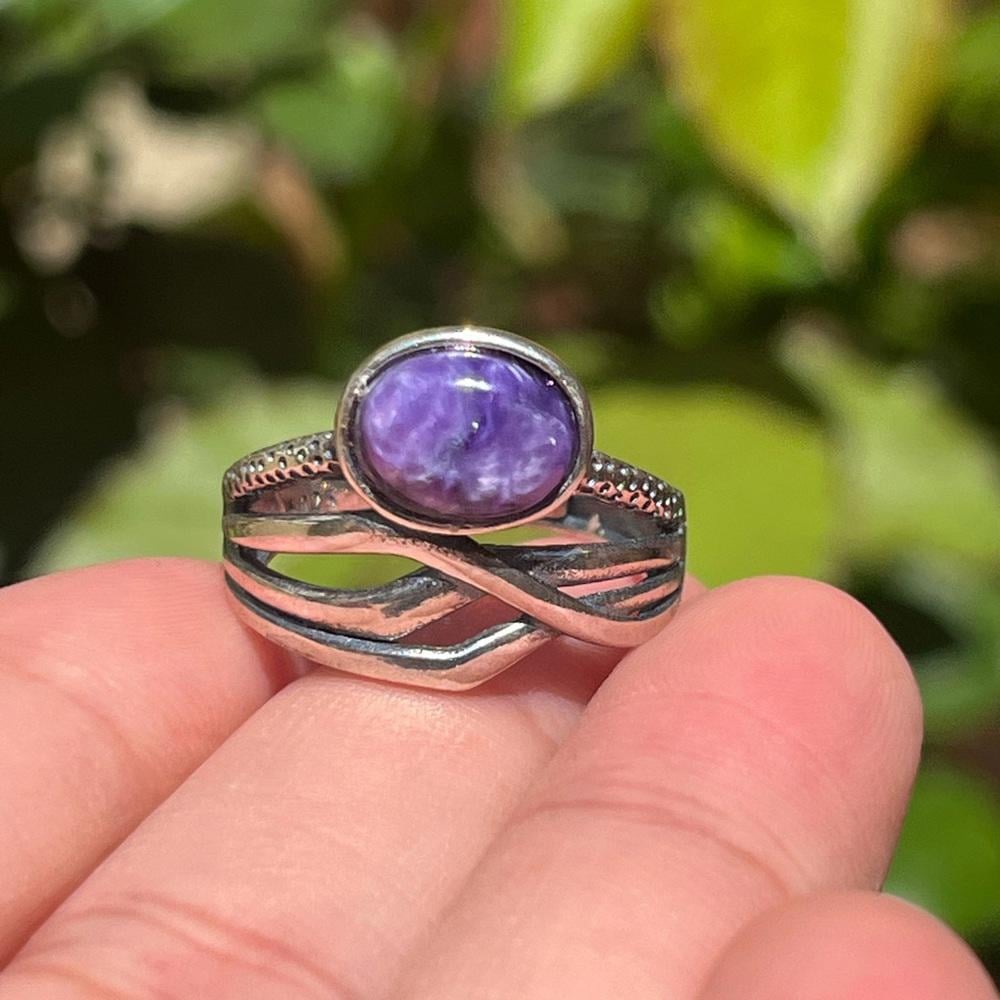 Sterling silver 925 stamped adjustable chariot ring