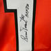 Bernie Parent signed HOF 84 autographed Philadelphia Flyers custom jersey JSA