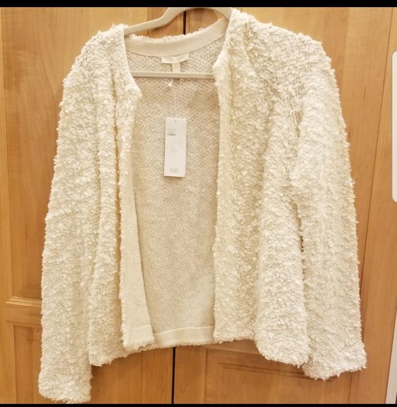 Eileen Fisher Loop Knit Cotton Cardigan