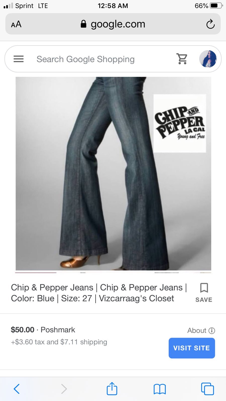 Chip & Pepper Dark Rinse Boot Cut Jeans
