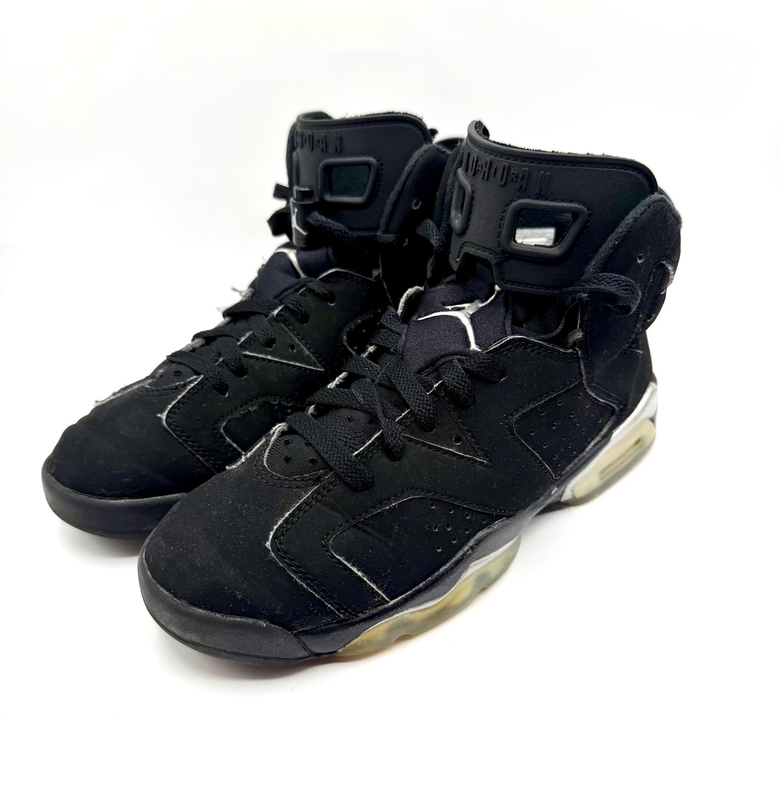 Nike Air Jordan 4.5 Retro GS Metallic Black Silver DX2835-001 Size 4.5Y Kids