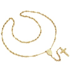 Ladies 18 Kt Gold Plated 18 In. Rosary
