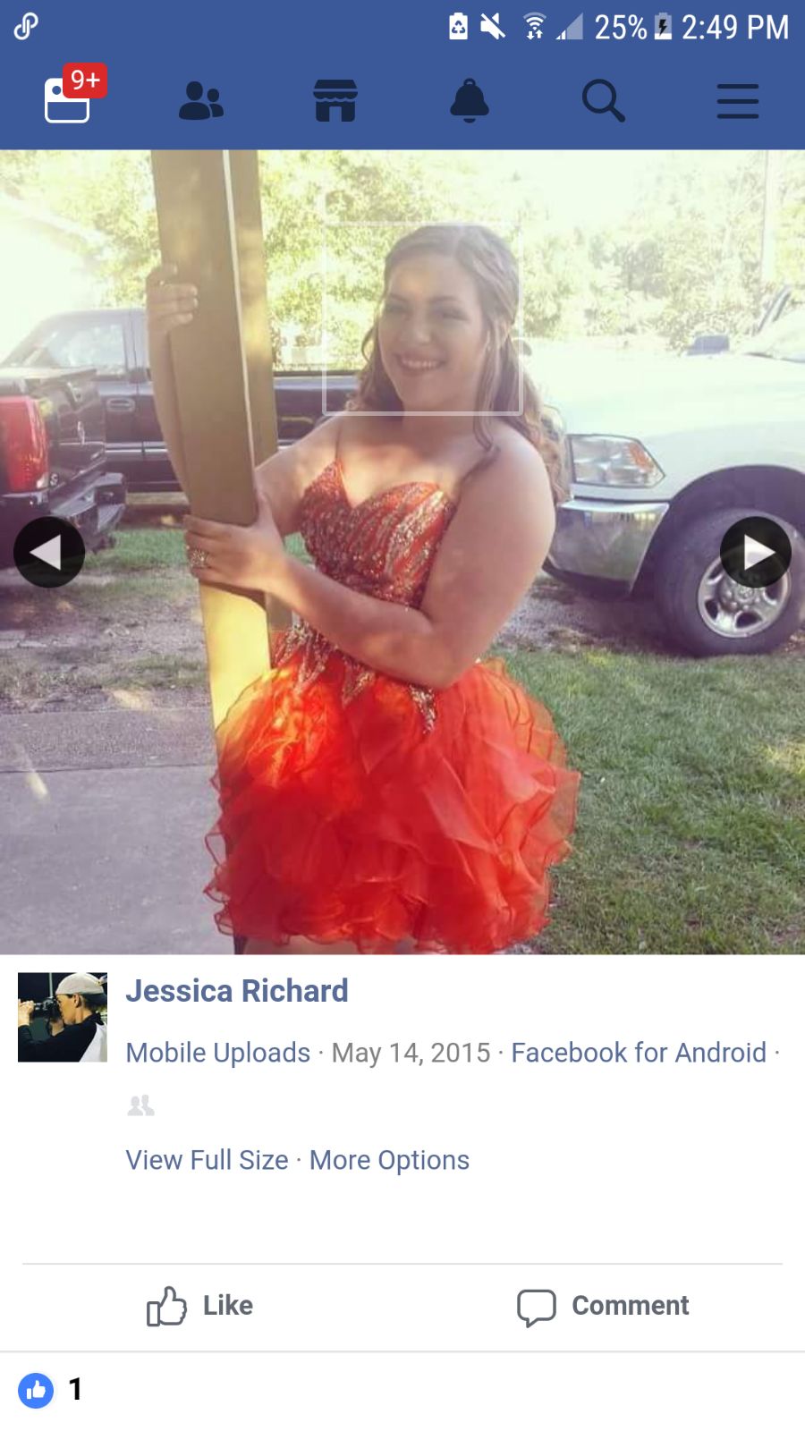 orange dress