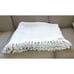 Pottery Barn Chunky Handknit Herringbone Throw Blanket 73x50 Neautral Sand