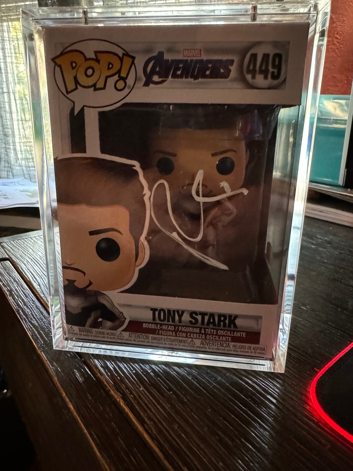 Robert Downy JR. Autographed Funko Pop