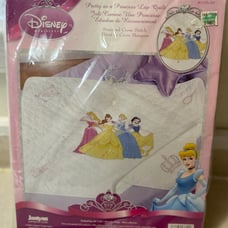 Janlynn Disney Stamped Cross Stitch-Lap Quilt-2007 Pretty as a Princess- #1136-4