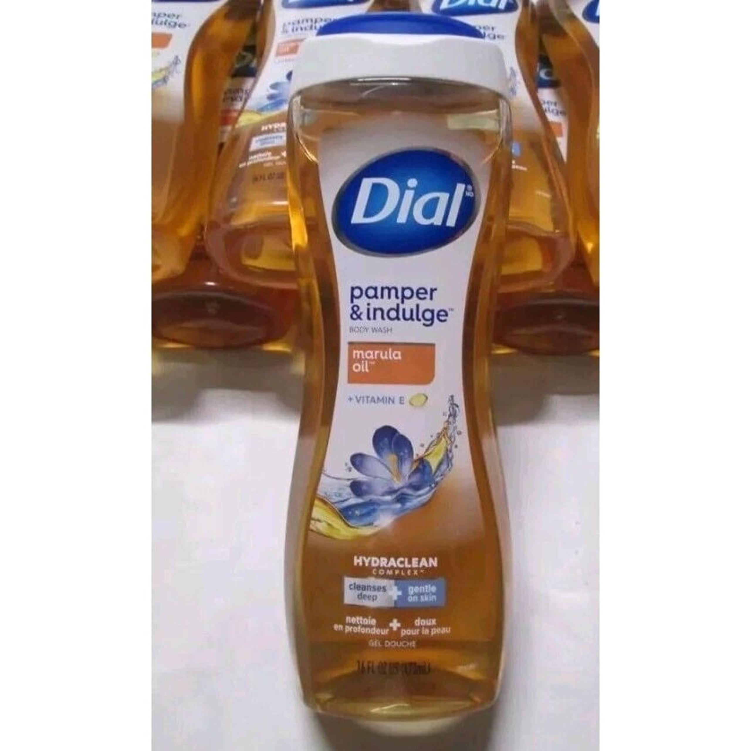 Dial Pamper & Indulge Body Wash MARULA OIL Vitamin E 16 FL OZ 473 ml Hydraclean