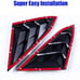 New Honda Civic 11th 2022-2023 ABS Glossy Black W/ Red Line Side Window Louver