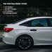 New Honda Civic 11th 2022-2023 ABS Glossy Black W/ Red Line Side Window Louver