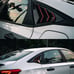 New Honda Civic 11th 2022-2023 ABS Glossy Black W/ Red Line Side Window Louver
