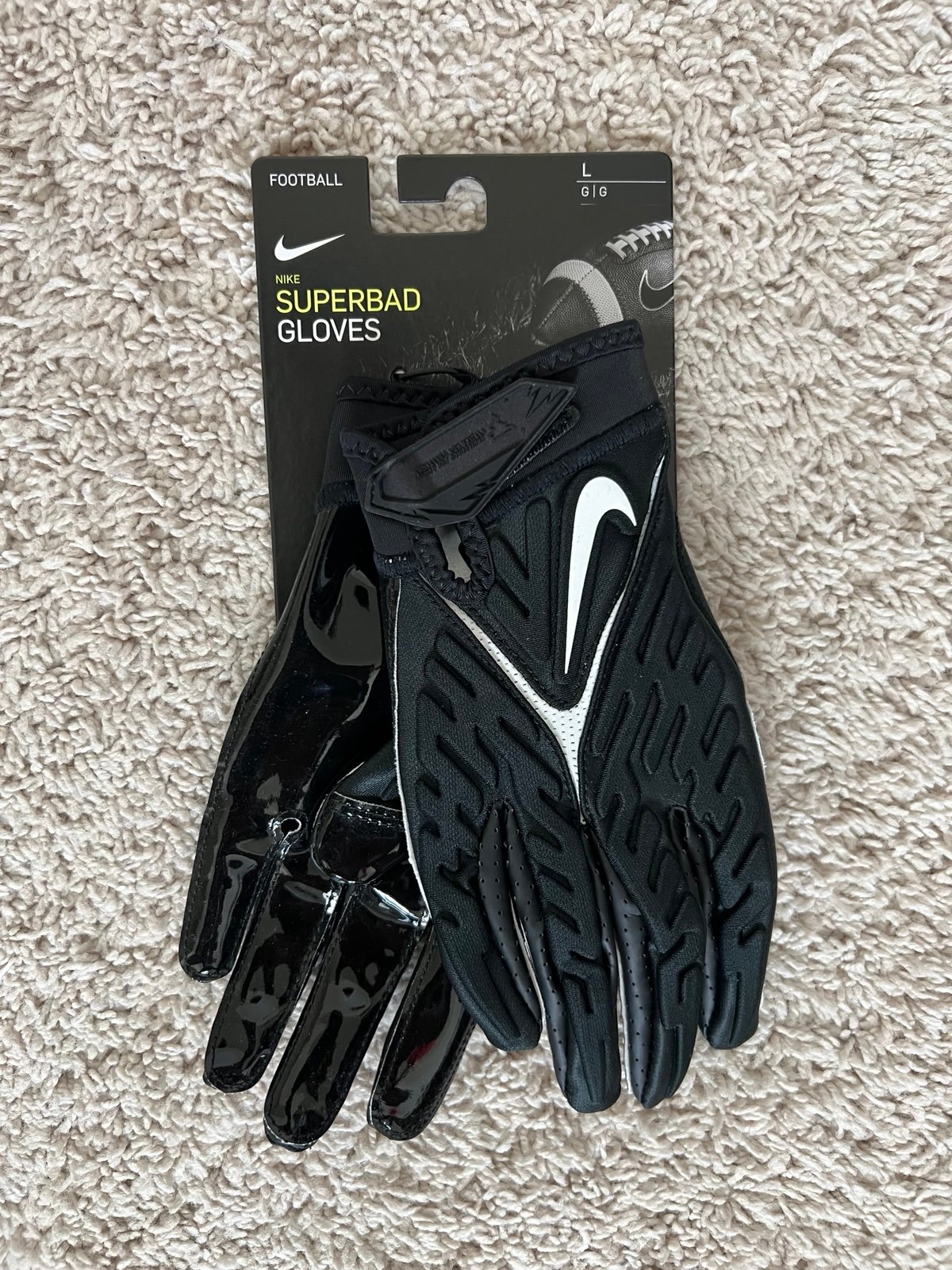 Nike Superbad 6.0 Black Football Gloves