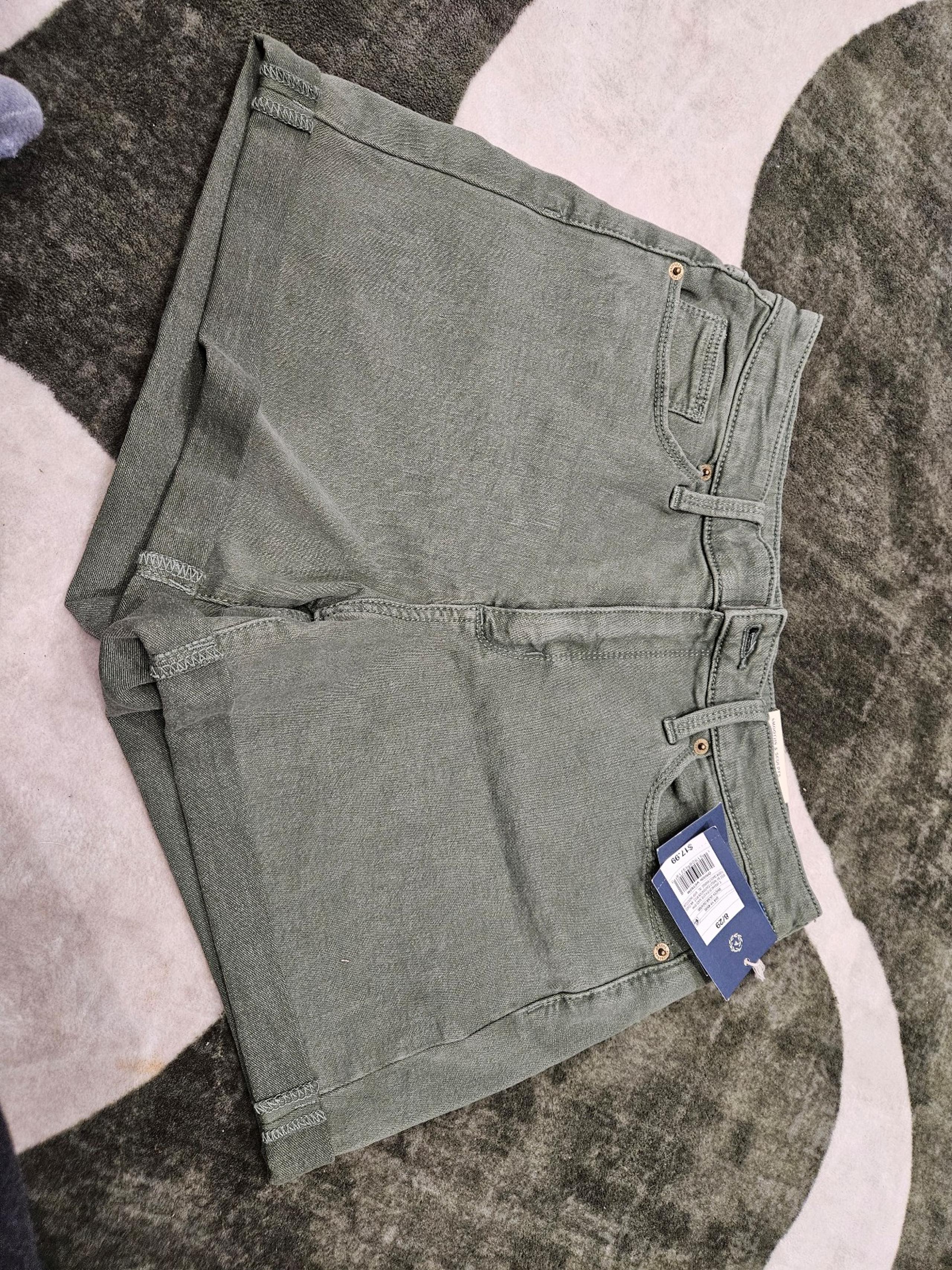 Nwt A New Day Target Olive Women size 8 high rise midi Shorts