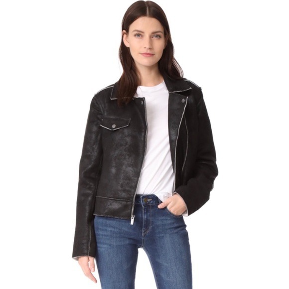 Splendid Bonded French Terry Biker Jacket