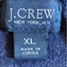 J Crew Sweater Men Size XL Cotton Cashmere Blend Navy Blue LS V-neck Classic