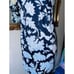 U2 Gretchen Scott Blue Floral Sleeveless Jersey Fling Fantasy Dress Womens XS NW