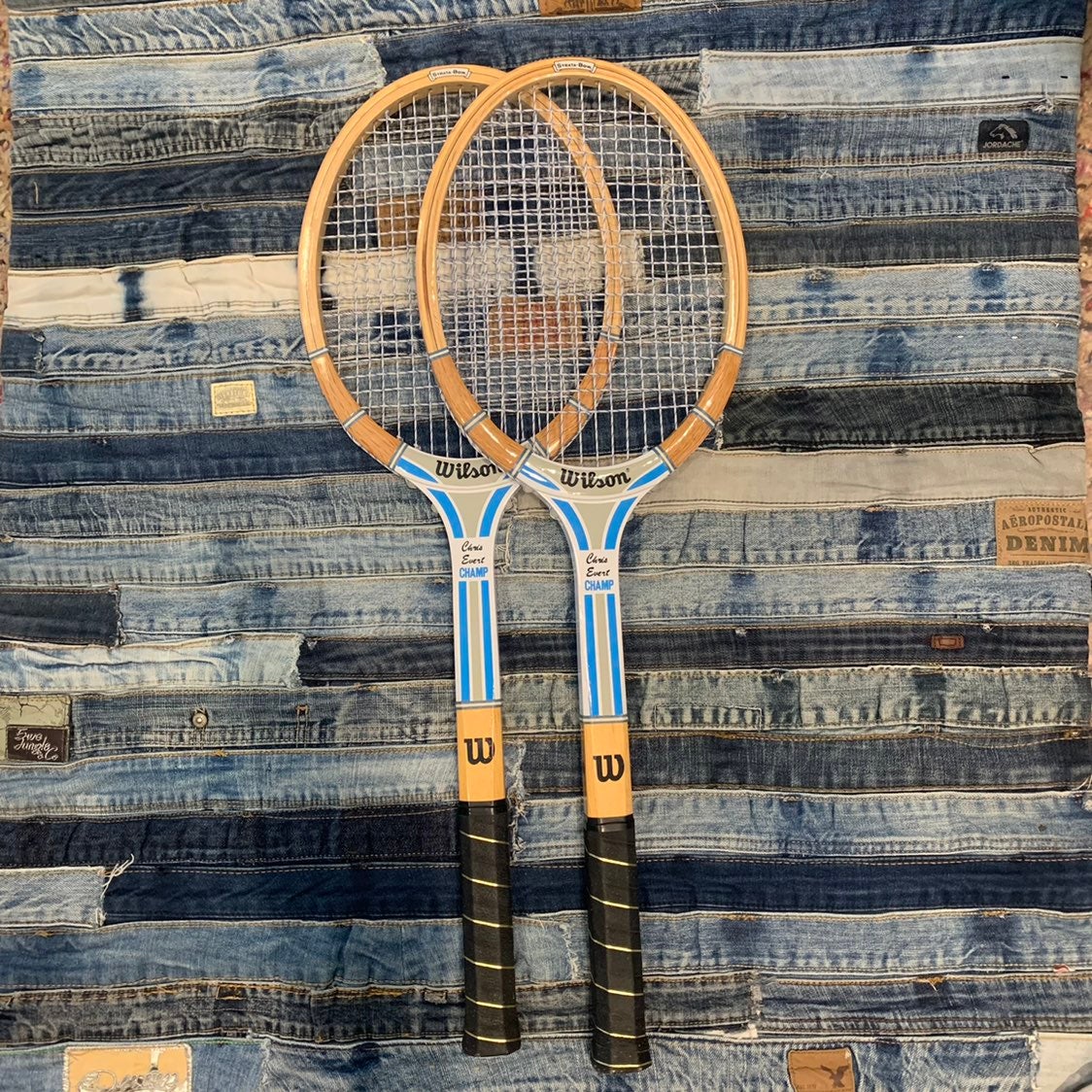 Vintage Chris Evert CHAMP Wilson Tennis Rackets