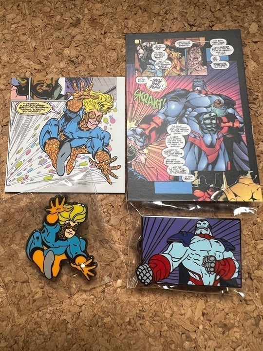 Marvel Pin; After Planet Studios Pin #387 Apocalypse; & #321 Speedball L/E