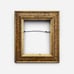 Antique Shabby Chic Gold Frame With Hand Painted Faux Marble Panels