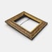 Antique Shabby Chic Gold Frame With Hand Painted Faux Marble Panels
