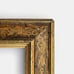 Antique Shabby Chic Gold Frame With Hand Painted Faux Marble Panels