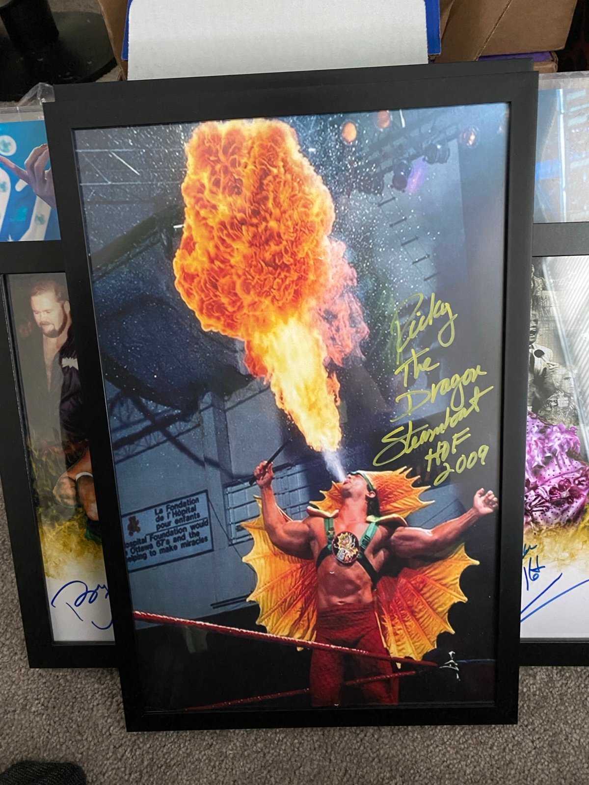 Ricky The Dragon Steamboat Signed Picture