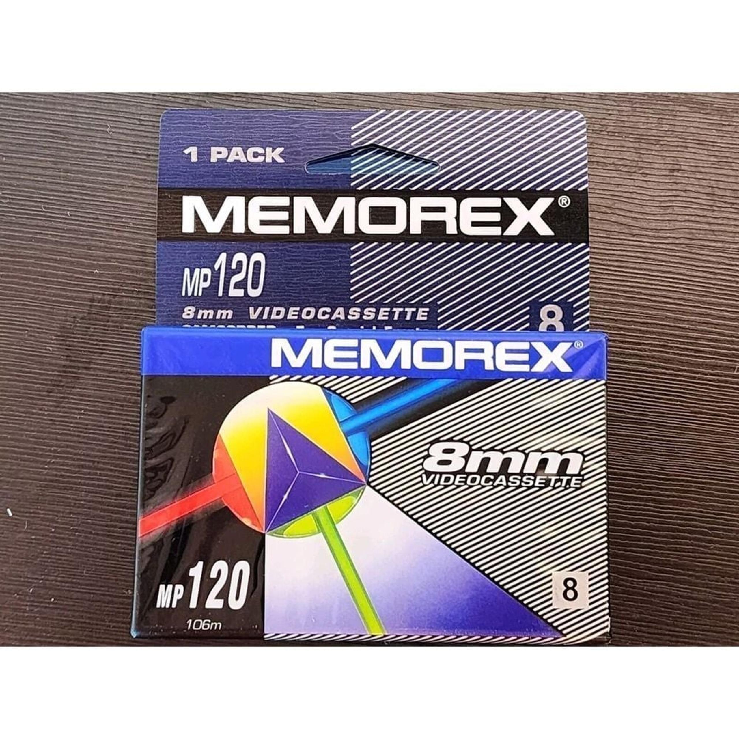 Memorex MP120 8mm Video Cassette Tape MP 120 Brand New SEALED