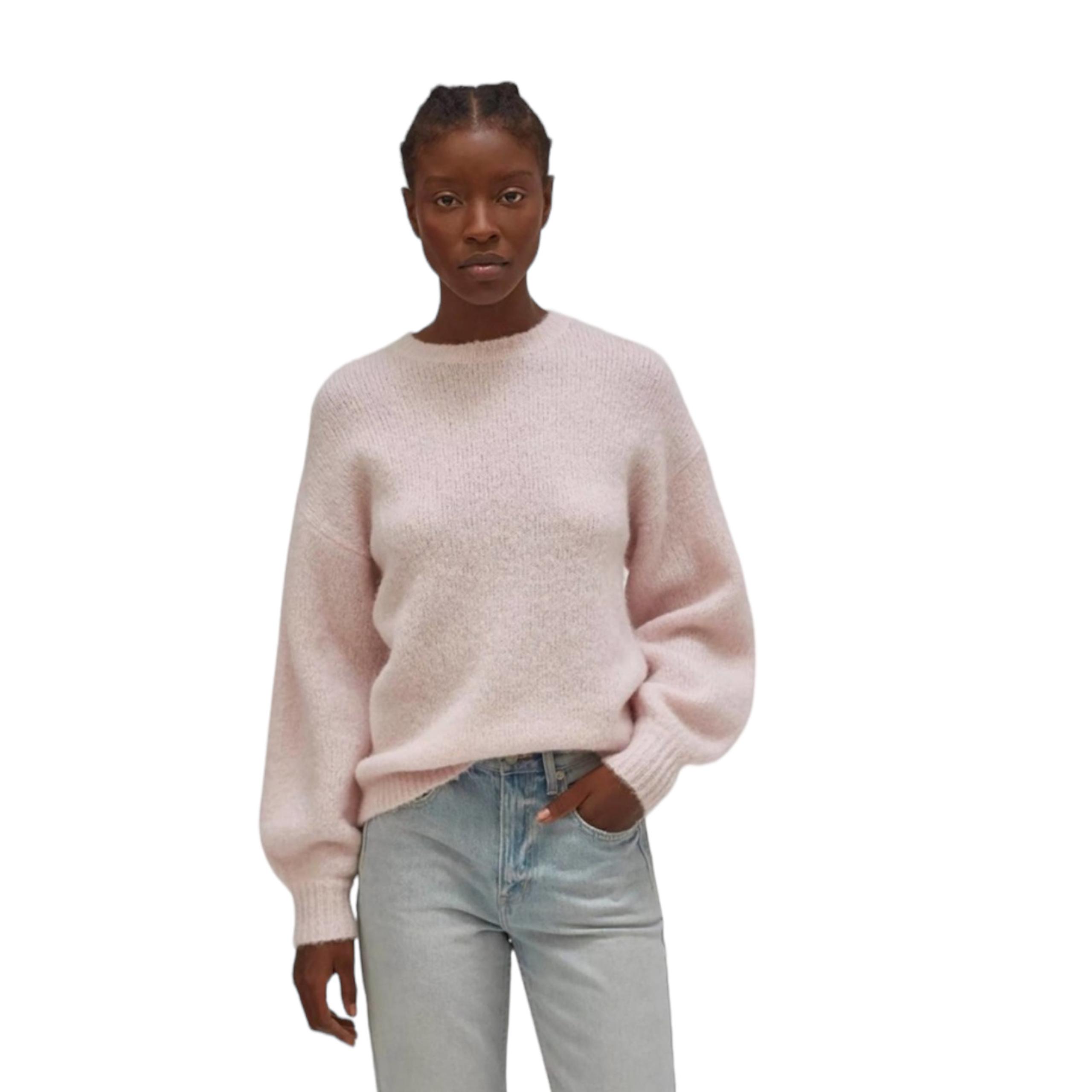 Women’s NEW With Tags Equipment Femme Pink Marsielle Wool Alpaca Blend Crewneck