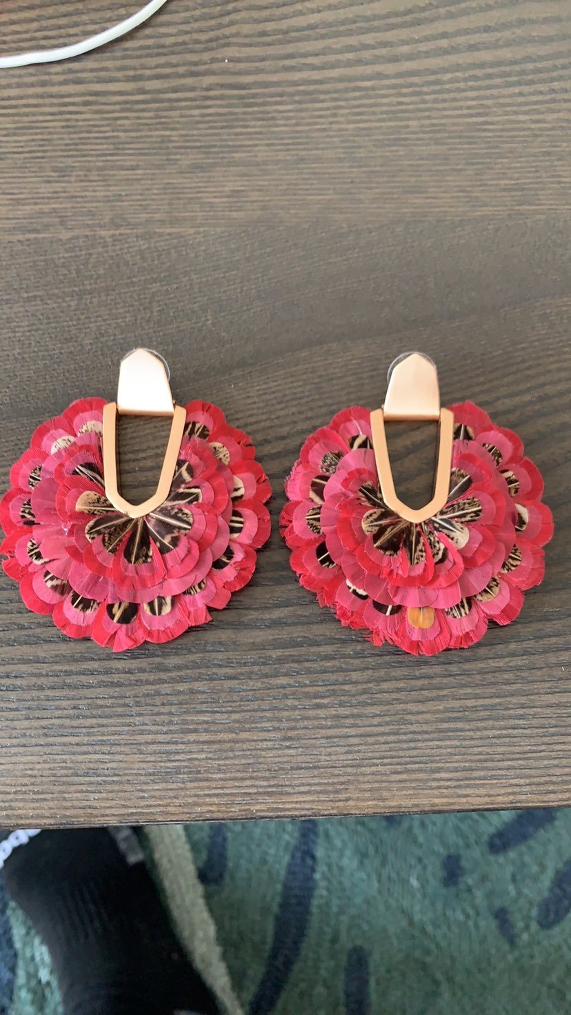 Kendra Scott Feather Earrings