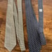 HERMES Genuine Authentic Mens Silk set of 2 Ties Necktie Multicolor Luxury