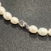 8-9 Mm White Freshwater Peal Rhodium Over Sterling Silver Necklace- new with tag