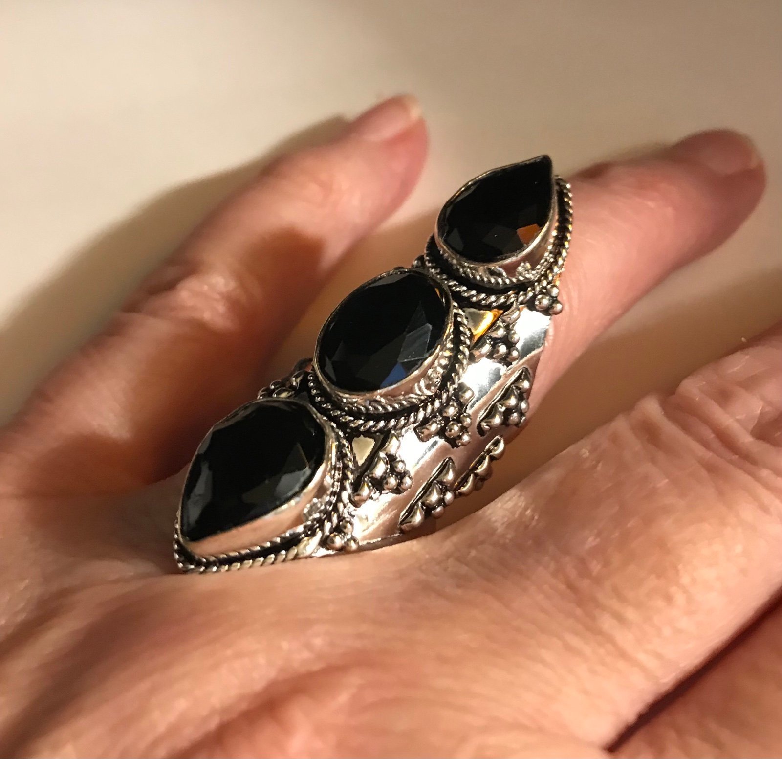 Black Onyx 925 Sterling Silver Ring
